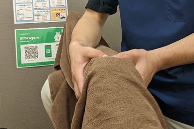 ひざの痛みにマッサージ